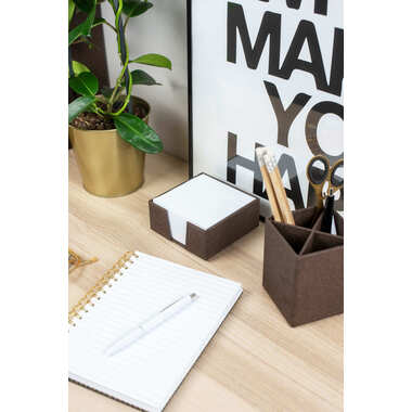 BIGSO BOX OF SWEDEN Zettelkasten James 110x110mm 2711C4801 Leinen, braun