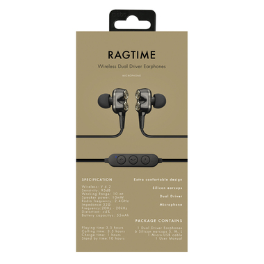 Dual Driver wireless headphones with microphone