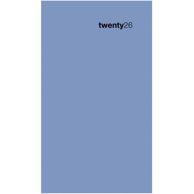 BIELLA Taschenagenda Colorful 2026 830760050026U 1W/2S blau ML 8.7x15.3cm