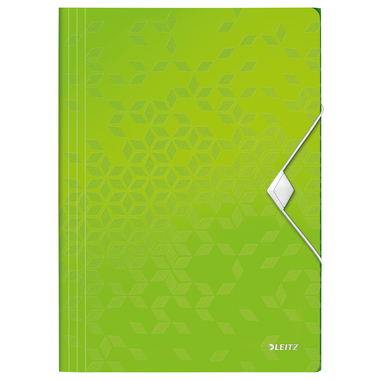 LEITZ Gummibandmappe WOW A4 45990054 grün für 150 Blatt