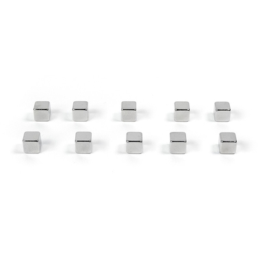 TRENDFORM Aimants KUBIQ TF19B set de 10 argenté