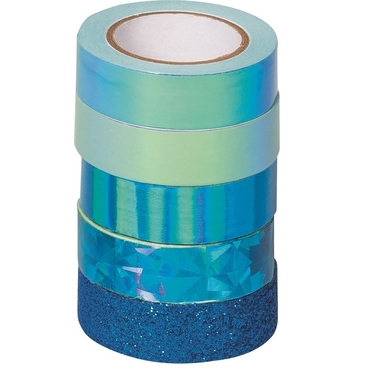 HEYDA Deko-Tape blau 203584516 4x12mmx5m/1x12mmx2m
