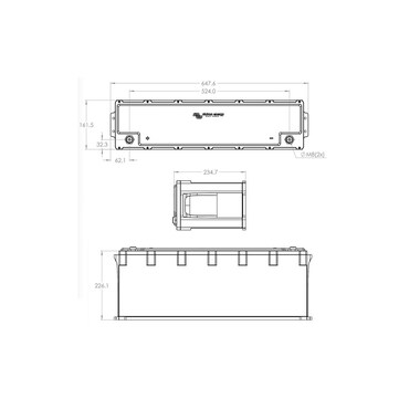 Victron Battery LiFePO4 1.2 V/100 Ah NG 235 x 648 x 162 mm
