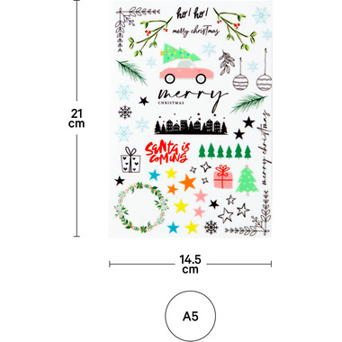 I AM CREATIVE Rub on Sticker A5 4010.59 Xmas