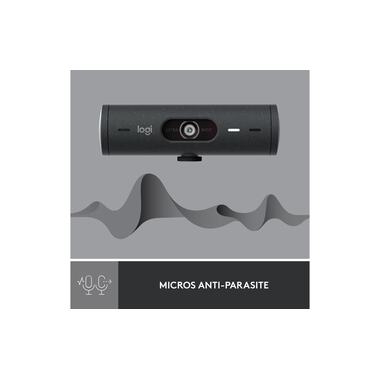 Logitech Webcam Brio 500 Grafite