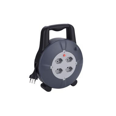 Scatola cavi Schönenberger 10 m, 4x presa T13 grigio / nero