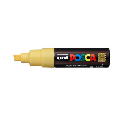 POSCA Marker 8mm PC8KSTRAWYEL strohgelb, Keilspitze