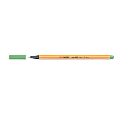 STABILO Fineliner Point 88 0.4mm 88/033 vert néon