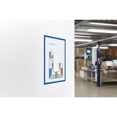 MAGNETOPLAN Magnetrahmen magnetofix A5 1131103 blau 5 Stück