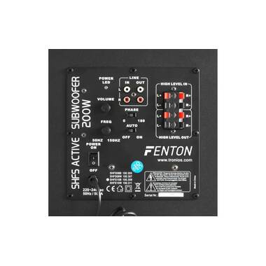 Fenton Subwoofer SHFS10B Black