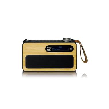 Lenco DAB+ Radio PDR-040 Bambus/Schwarz