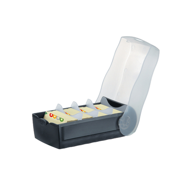HAN Karteibox Croco A8 998-633 schwarz 9.7x6.7x19.1cm
