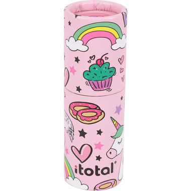 I-TOTAL Farbstifte Einhorn XL2268 Runddose 12 Stück