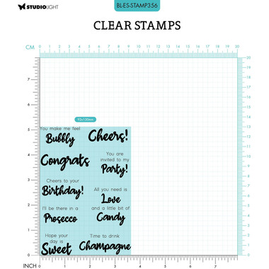 SIZZIX Klarischtstempel Bubbly STAMP356 14.8x10.5x0.3cm