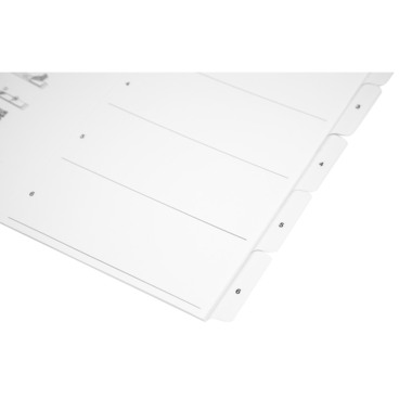 BIELLA Kartonregister SmartIndex A4 46940601U weiss 1-6