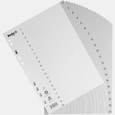 BIELLA Registro PP A4 47142000U grigio 1-20