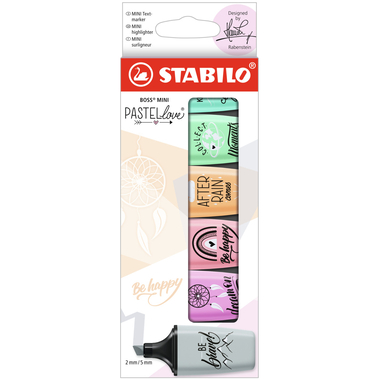 STABILO BOSS MINI Pastell 2.0 07/06-29 Etui 6 Stk.