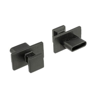 Delock tappi ciechi/protezione antipolvere USB-C 10 pezzi nero