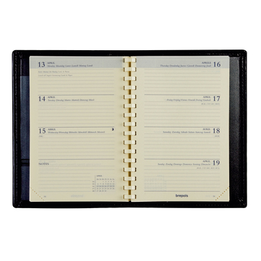 BREPOLS Agenda Delta 2026 0.834.9900 1S/2P recharge cham.8.5x12.5cm