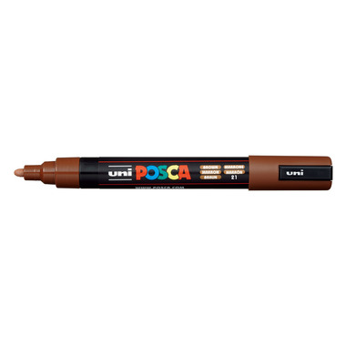 POSCA Marker 1.8-2.5mm PC-5M BROWN braun, Rundspitze