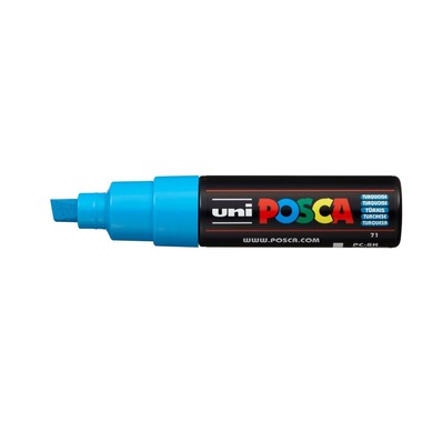 POSCA Marker 8mm PC8KTURQUOIS türkis, Keilspitze