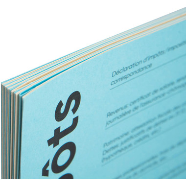 BIELLA Serviette de conf. FR A4 326011291U bleu/beige 320g, 12 pcs.