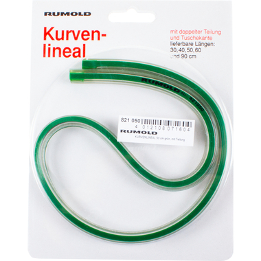 RUMOLD Flexibler Kurvenlineal 50cm 821050 mit Teilung