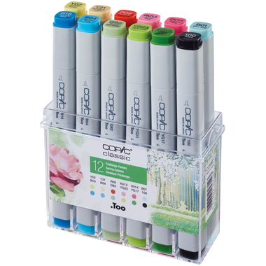 COPIC Marker Classic 20075706 Frühlings-Farben, 12 Stück