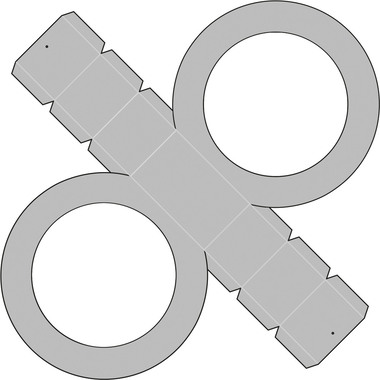 FOLIA Laternenrohlinge 19cm 9605/5 hellblau 5 Stück