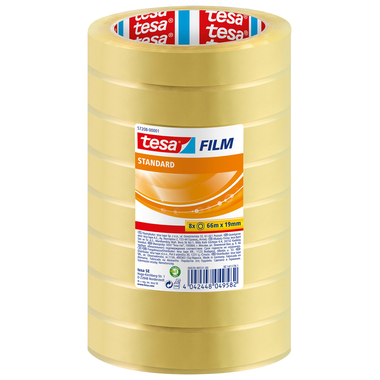 TESA Klebeband stand.Box 66mx19mm 572080000 8 pezzi