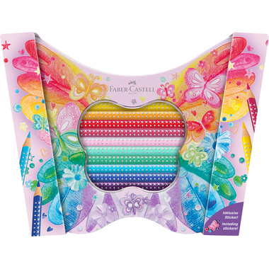 FABER-CASTELL Coffret crayons de couleur 201971 Farfalla scintillante 20 Stk.