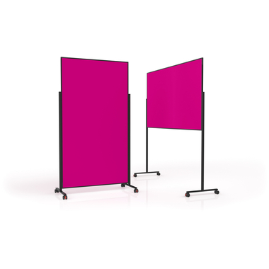 MAGNETOPLAN Design-Moderatorentafel VP 1181218 pink, Filz 1000x1800mm