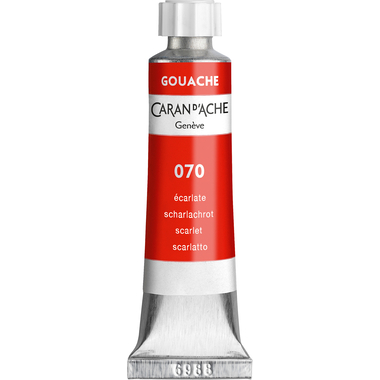 CARAN D'ACHE Colore opaco Gouache 10ml 2001.070 rosso