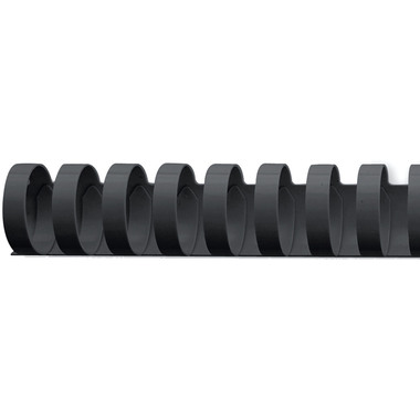 GBC Baguettes de reliure 19mm A4 4028601 noir, 21 anneaux 100 pcs.