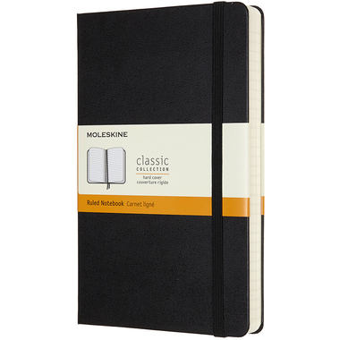 MOLESKINE Notizbuch HC L/A5 628004 liniert, schwarz, 400 Seiten