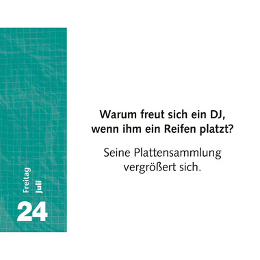HARENBERG Abreisskalender 2026 3310012+26 Witzirin DE 14x11cm