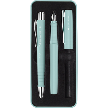 FABER-CASTELL Set Poly Ball penne e biro 241053 caribic blue