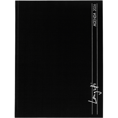 BIELLA Geschäftsagenda Longatti 2026 812725020026U 1W/2S schwarz ML 18x24.5cm