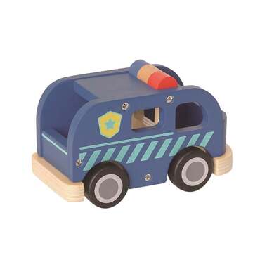 Spielba Holzspielwaren Bus de la police