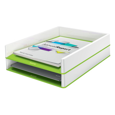LEITZ Briefablage WOW DuoColour A4 5361-10-54 weiss/grün