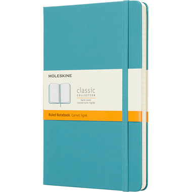 MOLESKINE Carnet L/A5 715345 ligné, HC, Riff bleu