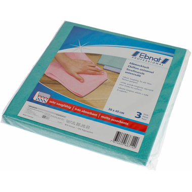 EBNAT Allzwecktuch 3 Stück 160085 assortiert