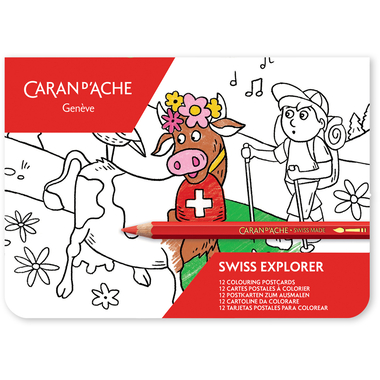 CARAN D'ACHE Swiss Explorer 454.701 Karten zum ausmalen FSC