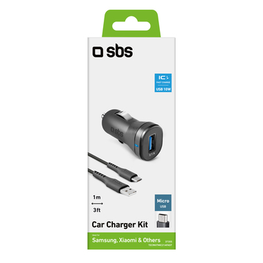 Car charger with Micro USB cable