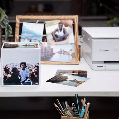 CANON Photo Cube Creative 13x13 pink PP2015x5 Portafoto acrilico incl. 40fo.