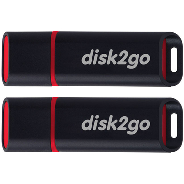 DISK2GO USB-Stick passion 2.0 8GB 30006571 USB 2.0 double pack