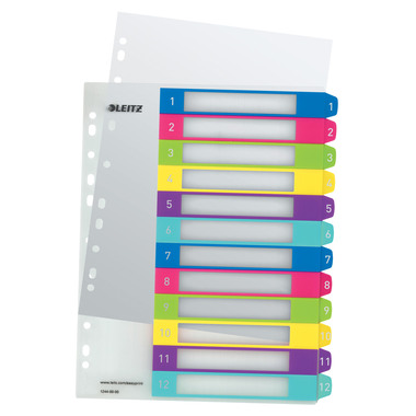 LEITZ Rubrica PP WOW A4+ 12440000 multicolor 1-12