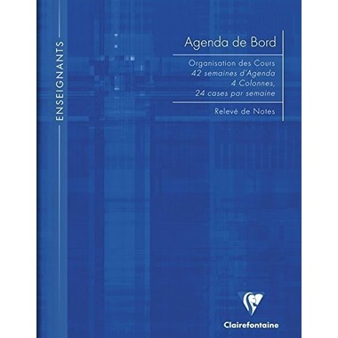 CLAIREFONTAINE Matris Agenda maître A4 9059 ligné francais 72 feuilles