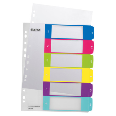 LEITZ Register PP WOW A4+ 12420000 multicolor 1-6