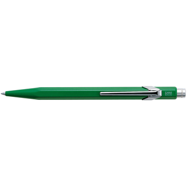 CARAN D'ACHE Stylo à bille 849 Metall 849.210 vert, refill., écriture bleu